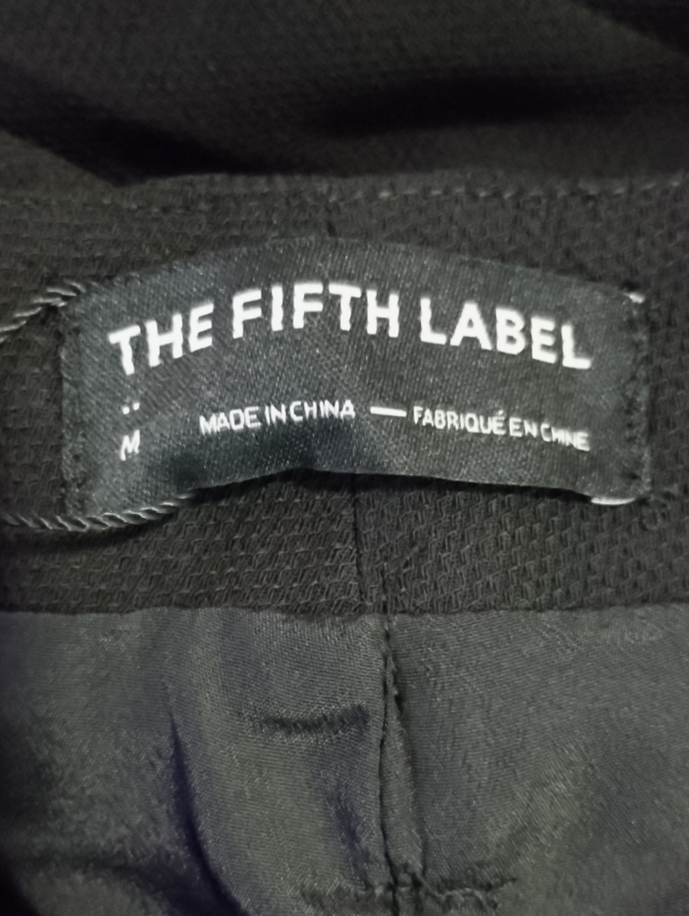 The Fifth Label Black High-Waist Wide Leg Paperbag Pants Tie Waist - Picture 4 of 5